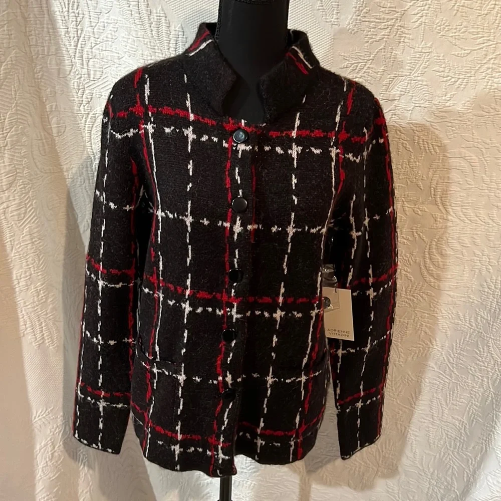 Adrienne Vittadini button up‎ cardigan, size large, NWT